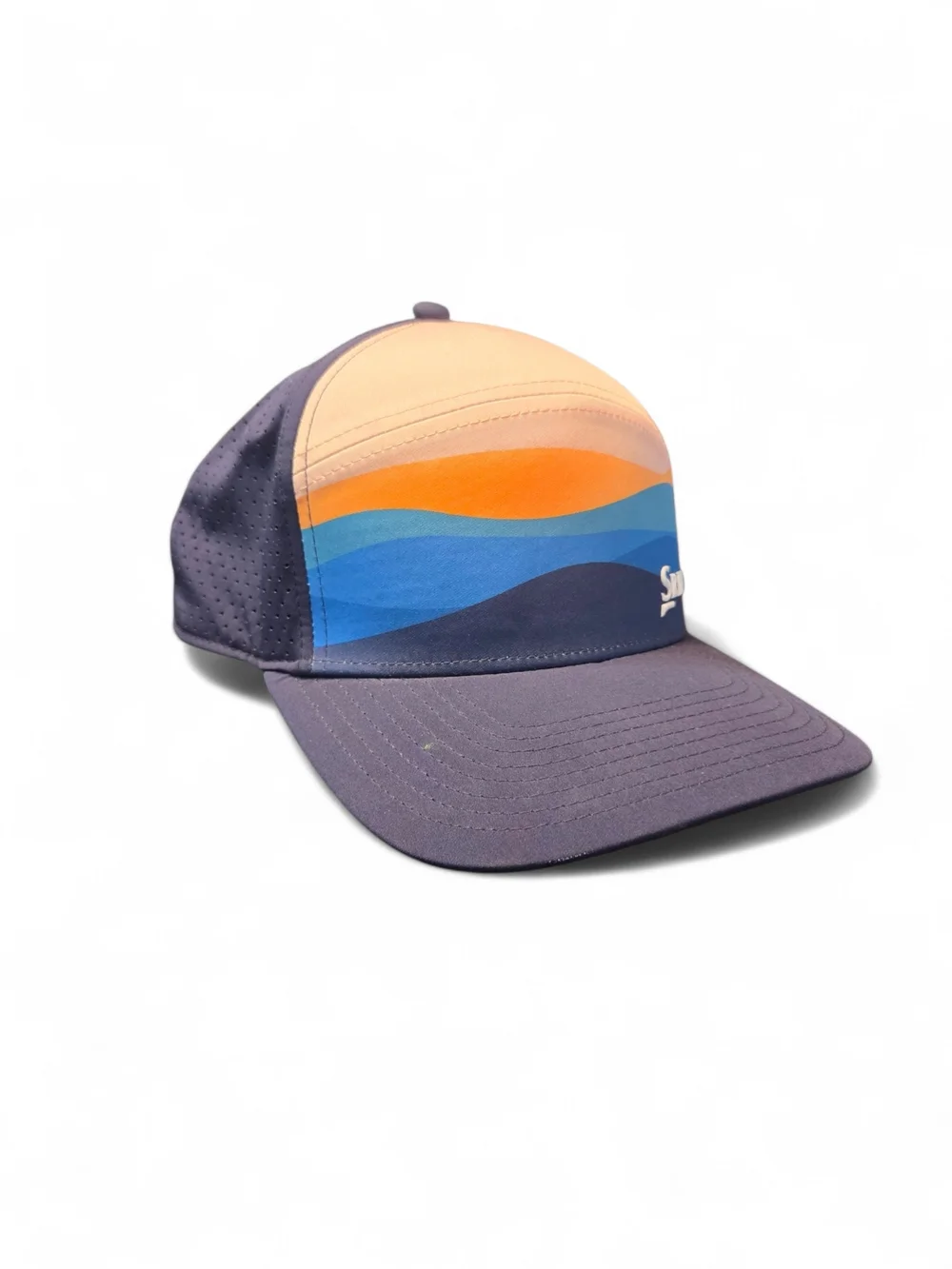 Srixon Men's Multicolor Wave Performance Cap - Navy & Orange - Picture 4 of 7